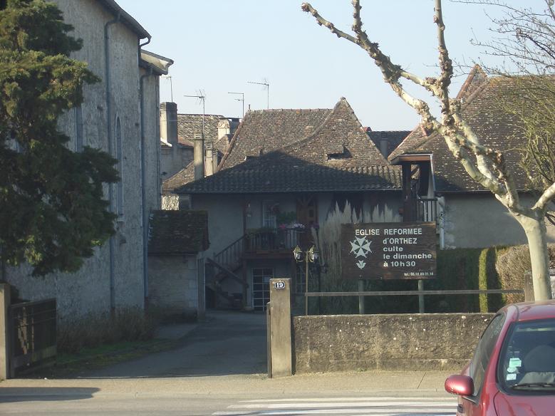 Protestant church on left Protestant church on left